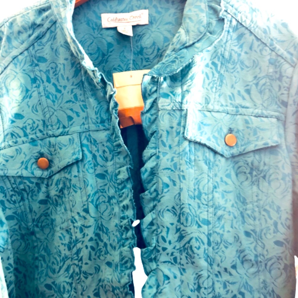 SALE!!! Coldwater Creek Jacquard Jacket - Picture 3 of 7